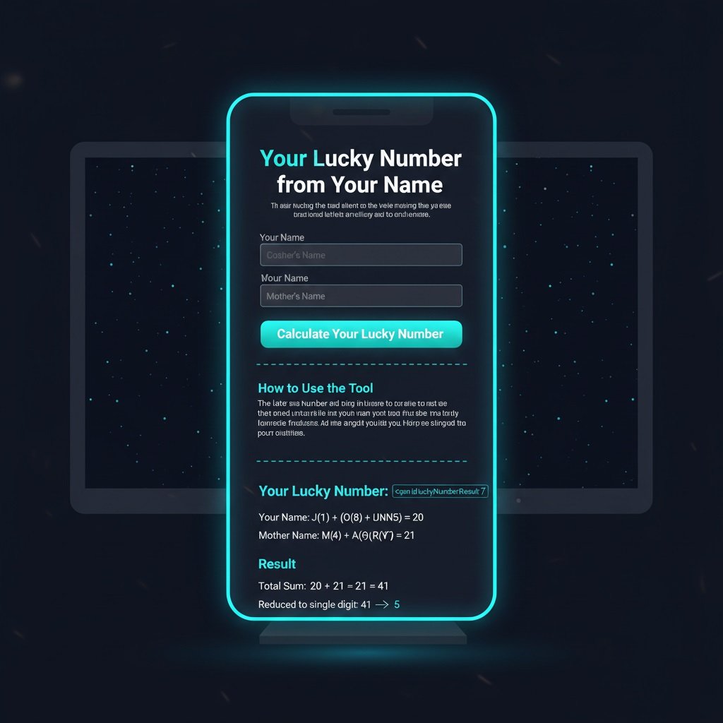 Discover your lucky number from your name